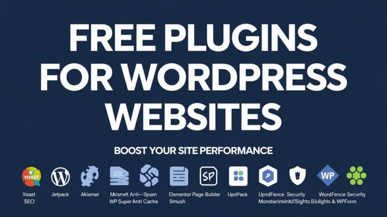 10 Essential Free Plugins for WordPress Websites